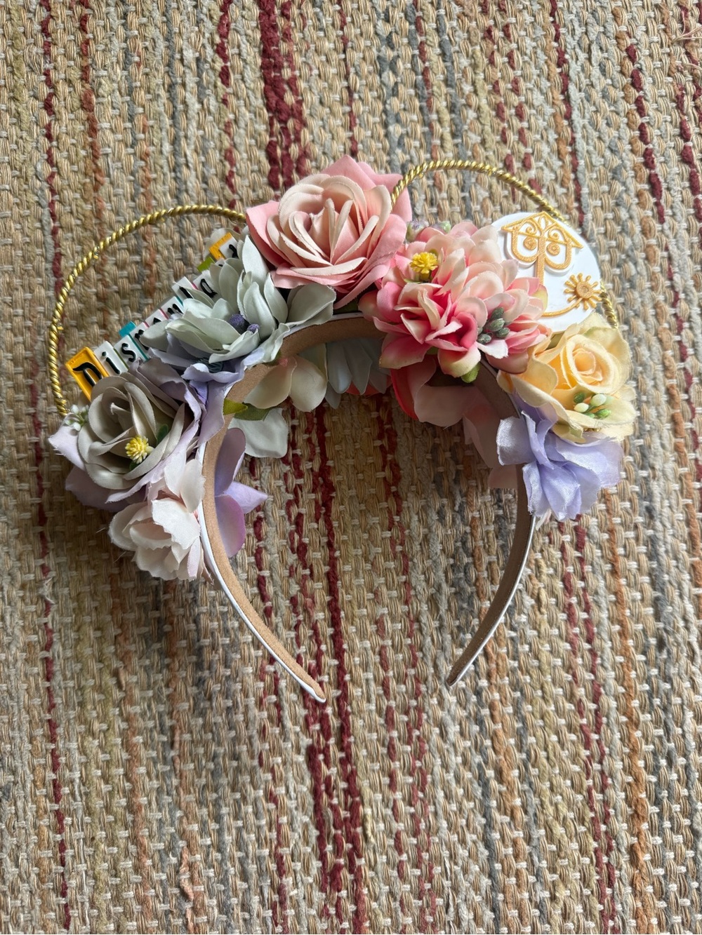 Floral Minnie Ear Headband - Pastel Multi